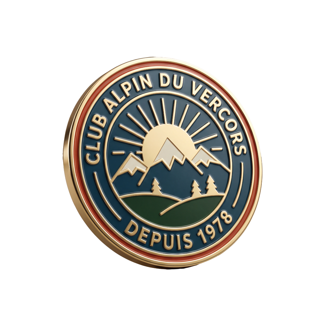 Pin's émaillé Club Alpin du Vercors